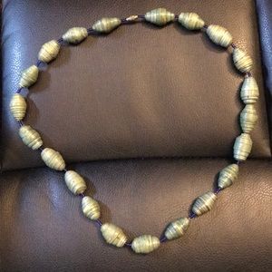 Handmade Paper Bead Necklace